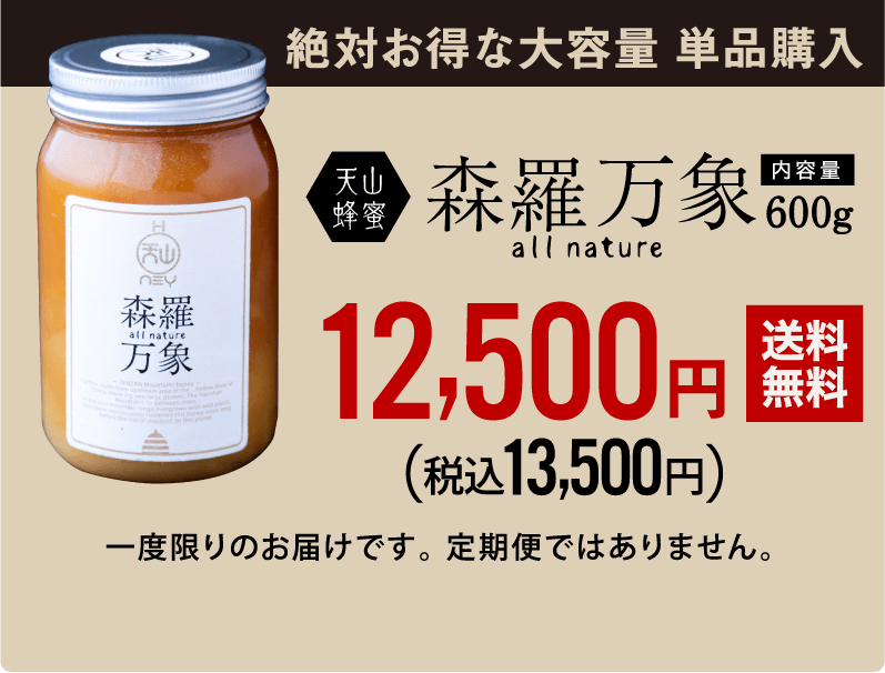 得価格安 はちみつ ハチミツ ハニー 森羅万象 天山蜂蜜 600g 送料無料